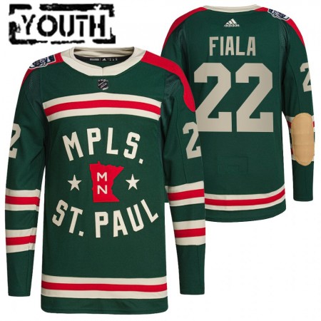Minnesota Wild Kevin Fiala 22 2022 Winter Classic Authentic Shirt - Kinderen